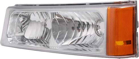 Compatible with 2003 2004 2005 2006 Chevy Silverado/Avalanche 2003-2006 Black Bumper Turn Signal Parking Lights Lamps Left + right Pair GM2520185 GM2521185 in Saudi Arabia