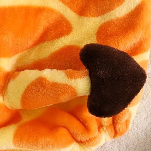 Infant Boy Girl Halloween Animal Costume Newborn Baby Flannel Hooded Rompers Fall Winter Long Sleeve Fleece Bodysuit in Kuwait