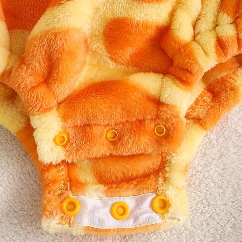 Infant Boy Girl Halloween Animal Costume Newborn Baby Flannel Hooded Rompers Fall Winter Long Sleeve Fleece Bodysuit in Kuwait