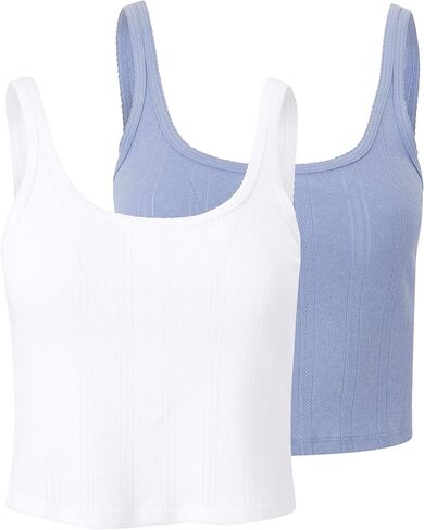 florence by mills Women's Cozy Crush Easy Tank, 2 Pack in Saudi Arabia