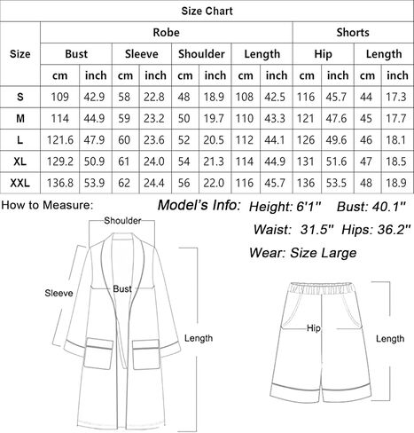 LecGee Men’s Satin Robe Long Sleeve Silk Kimono Bathrobe with Shorts Set Lightweight Sleepwear in Saudi Arabia