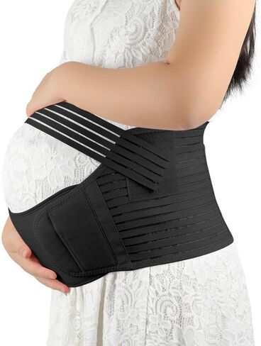 Breathable 3 in 1 Pregnant Abdominal Soft & Breathable Pregnancy Belly Support Belt, Maternity Belly Belt in Saudi Arabia
