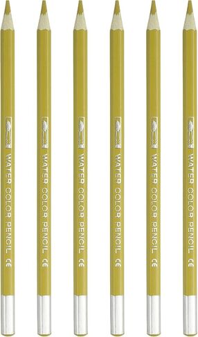 PATIKIL Watercolor Pencil, 6Pcs Water Soluble Pencils for Blending, Coloring, Sketch Drawing, Painting, Gold in Saudi Arabia