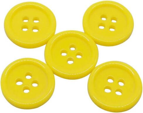 AKOAK 50 Pcs/Set 20mm DIY Button Colorful Candy Color Four-Eye Children's Clothing Buckle Work Clothes Button (Light Blue) in Saudi Arabia