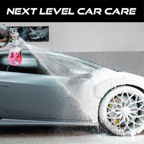 VIKING Professional Foam Cannon for Car, Adjustable Spray Nozzle, 1 Liter Soap Canister, 1/4" Quick Connect Plug for Pressure Washer and Car Detailing Kit in Saudi Arabia