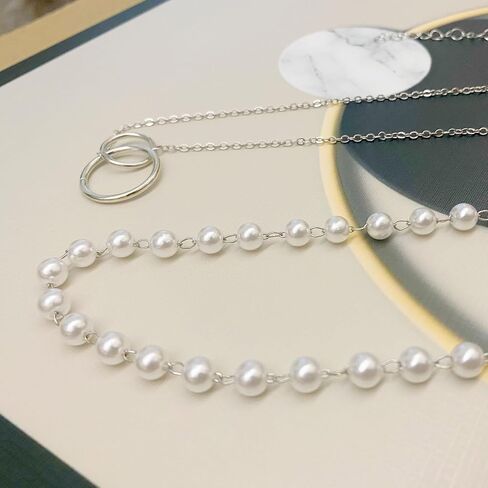 2 Pcs Womens Body Waist Chain Layered 18K Gold Silver Belly Chains Jewelry Butterfly Pearl Cross Diamond Adjustable in Saudi Arabia