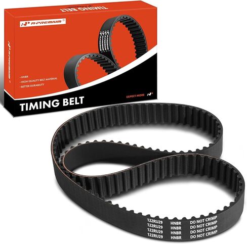 A-Premium Engine Timing Belt Compatible with Chrysler Cirrus 2000, Neon 2000-2002 & Dodge Neon Stratus 1995-2005, SX 2.0 2003-2005 & Plymouth Breeze 1996-2000, Neon 1995-2001, 2.0L - Replace# 4667606 in Saudi Arabia