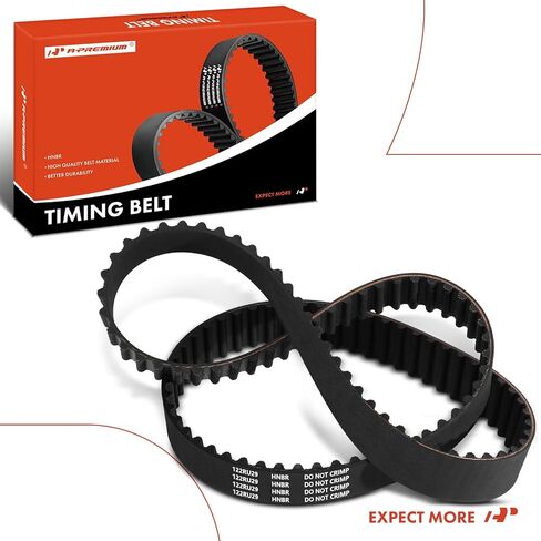 A-Premium Engine Timing Belt Compatible with Chrysler Cirrus 2000, Neon 2000-2002 & Dodge Neon Stratus 1995-2005, SX 2.0 2003-2005 & Plymouth Breeze 1996-2000, Neon 1995-2001, 2.0L - Replace# 4667606 in Saudi Arabia