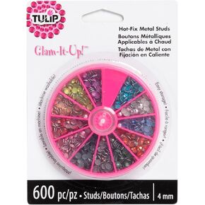 TULIP Iron On Crystals & Gems 23123 Ioc Medct 300 Clear Carousel, As Detailed