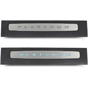 PIT66 LED Illuminated Platinum Door Sill Plate Set Compatible with Ford F250 F350 F450 F550 Super Duty Crew Cab Only 2017-2022 HC3Z-2613208-AA HC3Z-2613209-AA