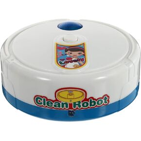 Toyvian Mini Cleaning Robot Toy Robot Vacuum Cleaner for Kids Cleaning Toy Pretend Play Kit Pretend Play Appliance Toy Set Housekeeping Accessories Lovely Cleaning Robot