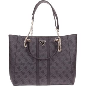 GUESS Noreen Large Girlfriend Carryall, Coal Logo