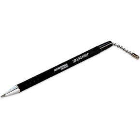 CONTROLTEK Replacement Counter Chain Pen, Medium, 1 mm, Black Ink, Black