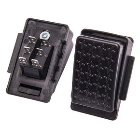 6Volt 12Volt Accelerator Foot Pedal Reset-Control Switch,for Kids Ride On Cars ，Electric car Gray 6-pin Socket Replacement Parts