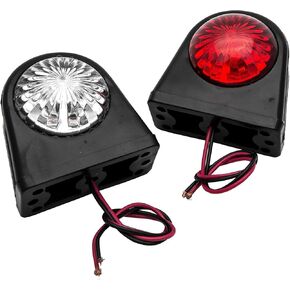 Super Bright Side Lights - MASO 2 x 12V LED Marker Light Side Marker Light Car Truck Truck Trailer White Red