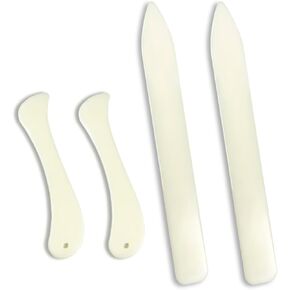 4 Pcs Stained Glass Burnisher, Stained Glass Supplies and Tools, Stained Glass Foiler Holder, Burnishing Tool for Stained Glass DIY Tools, Bone Folder, Scoring Tool for Paper Crafting Card Making