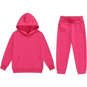 Boys 2 Pieces Sweatsuits Pullover Hoodie and Sweatpants Girls Fashion Tracksuit Set Birthday Gift for Kids