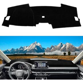 Dashboard Cover Mat for Honda CR-V CRV Accessories 2025 2024 2023 Non-Slip Dash Cover Pad Interior Sunshield Anti-Glare UV Rays Protector(Without HUD)(Black Trim)
