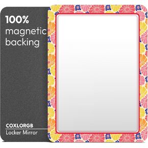 Locker Mirror Magnetic for School and Office, with Strong Magnetic Mirror for Locker, Magnetic Locker Mirror with Colorful Design, 1 Pack, Efficient and Stylish Locker Accessories