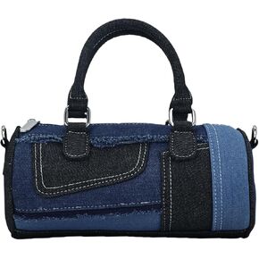 Shoulder Bags for Women Denim Purse Patchwork Crossbody Bag Evening Bag Handbag Clutch Handbag