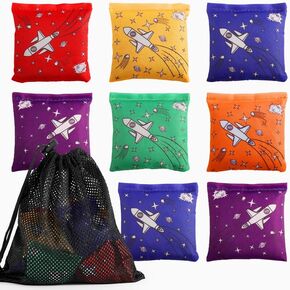 16 Pack Bean Bags for Kids,Small Cornhole Bean Bags,Colorful Mini Bean Bags,Bean Bags for Tossing,Children Family Adults Outdoor Yard Toss Game(6 Colors)