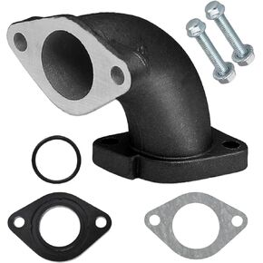 Intake Manifold Pipe 56-2 Inlet Gasket 26mm Aftermarket Parts Fit for VM22 26mm Carburetor Tao Tao Zongshen Lifan YX Apollo 110cc 125cc 140cc Engine Pit Dirt Bike. (silver)