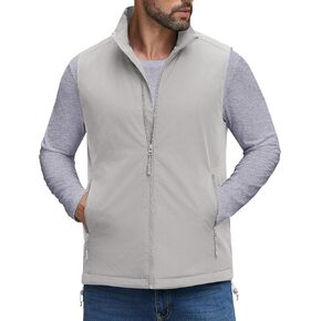 COOFANDY Men's Softshell Vests Outerwear Lightweight Golf Vest Windproof Sleeveless Jacket for Travel Hiking Running