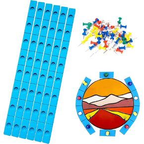 Layout Block System for Stained Glass Panels, Heat Resistant Silicone Free to Bend (6 Pack)