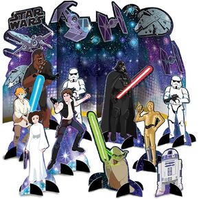 ديكور طاولة مذهل من Star Wars Galaxy of Adventures - يتراوح من 5 بوصات إلى 14 بوصة (عبوة من 1) - تصميم مفصل وقابل للجمع وفريد ​​من نوعه - قطعة مركزية ملحمية لأي حفلة أو احتفال من المعجبين in Kuwait