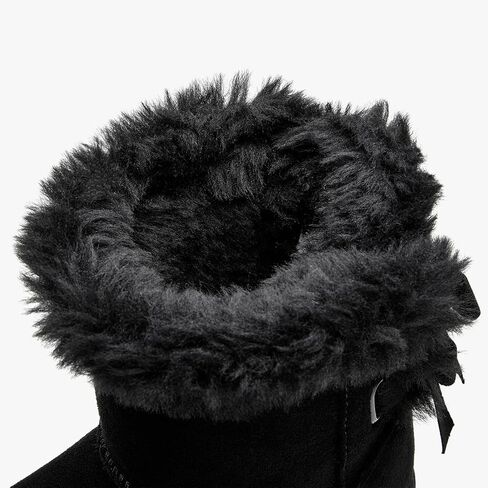 أحذية ثلج كلاسيكية للأطفال من EasyStar بربطة عنق دافئة من الفرو الدافئ لمنتصف الساق للفتيات والفتيان in Kuwait