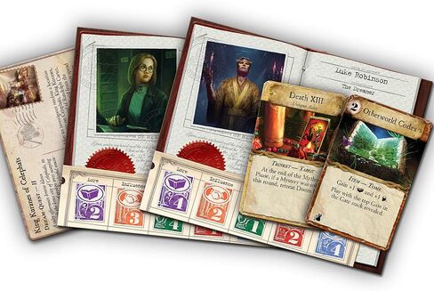 Fantasy flight Games Arkham Horror The Card Game Machinations Through Time Expansion - Unravel A Chronological Conundrum! Lovecraftian Cooperative LCG, Ages 14+, 1-4 Players, 1-2 Hr Playtime, Made in Saudi Arabia