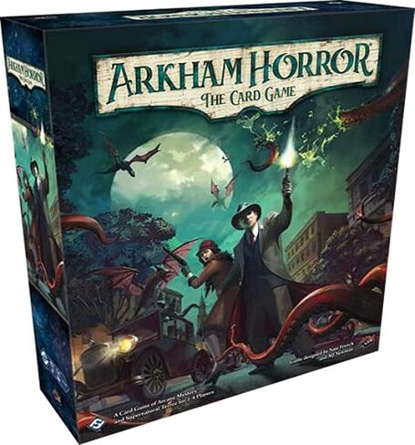 Fantasy flight Games Arkham Horror The Card Game Machinations Through Time Expansion - Unravel A Chronological Conundrum! Lovecraftian Cooperative LCG, Ages 14+, 1-4 Players, 1-2 Hr Playtime, Made in Kuwait