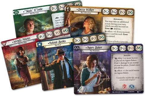 Fantasy flight Games Arkham Horror The Card Game Machinations Through Time Expansion - Unravel A Chronological Conundrum! Lovecraftian Cooperative LCG, Ages 14+, 1-4 Players, 1-2 Hr Playtime, Made in Kuwait