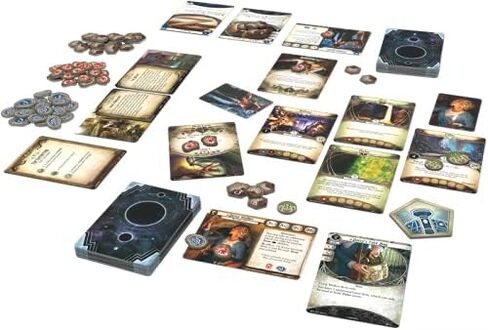 Fantasy flight Games Arkham Horror The Card Game Machinations Through Time Expansion - Unravel A Chronological Conundrum! Lovecraftian Cooperative LCG, Ages 14+, 1-4 Players, 1-2 Hr Playtime, Made in Kuwait