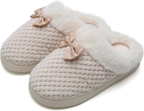 WateLves Girls Slippers Memory Foam Toddler Kids Comfort Wool-Like Plush Fleece Lined House Shoes for Indoor & Outdoor in Saudi Arabia