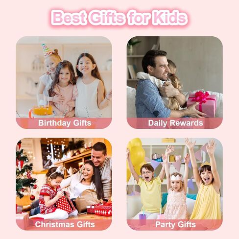Kids Karaoke Machine for Girls with Adjustable Stand, Karaoke Microphone with Vioce Changer, Singing Recorder - Microphones for Singing Birthday for Girls Boys-Pink in Saudi Arabia