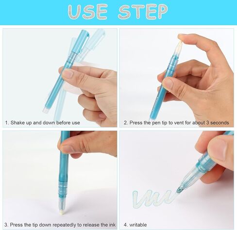 EooUooIP علامات مخططة مزدوجة الخط، 8 قطع أقلام مخططة لامعة أقلام ماركر أقلام تحديد دقيقة ذات طرف رفيع، لكتابة يوميات الرصاص وتدوين الملاحظات وتلوين التقويم واللوازم المدرسية المكتبية in Kuwait