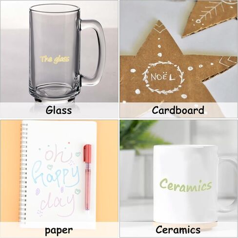 EooUooIP علامات مخططة مزدوجة الخط، 8 قطع أقلام مخططة لامعة أقلام ماركر أقلام تحديد دقيقة ذات طرف رفيع، لكتابة يوميات الرصاص وتدوين الملاحظات وتلوين التقويم واللوازم المدرسية المكتبية in Kuwait