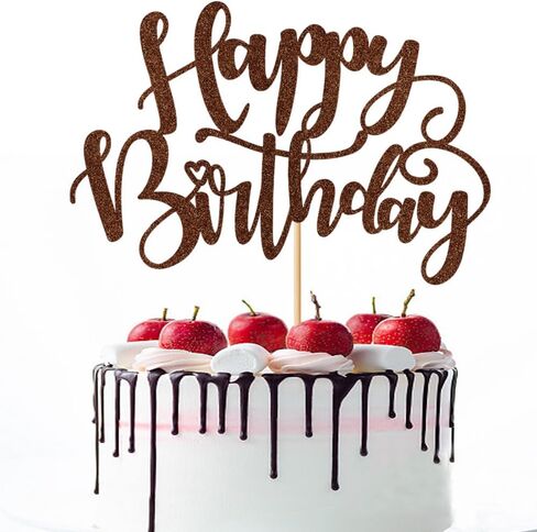 غلاف كعكة عيد ميلاد سعيد لامع مصنوع يدويًا، زينة كعكة عيد الميلاد، لوازم تزيين حفلات الذكرى السنوية/عيد الميلاد (قوس قزح) in Kuwait