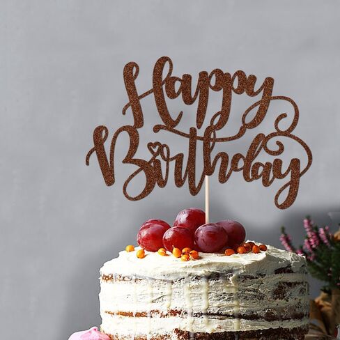 غلاف كعكة عيد ميلاد سعيد لامع مصنوع يدويًا، زينة كعكة عيد الميلاد، لوازم تزيين حفلات الذكرى السنوية/عيد الميلاد (قوس قزح) in Kuwait