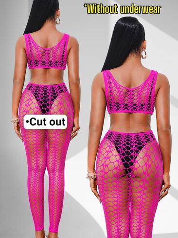 بذلة شبكة صيد السمك المثيرة، ملابس Rave Glow، مقاس مناسب 0-18، ملابس شبكية للراقصات، ملابس رقص غريبة من الدانتيل in Saudi Arabia