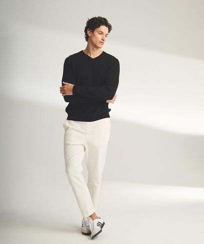 Men's Lightweight Reversible Cashmere V-Neck Sweater in Saudi Arabia