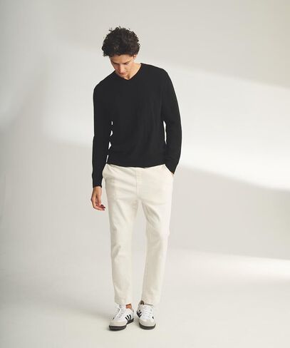 Men's Lightweight Reversible Cashmere V-Neck Sweater in Saudi Arabia