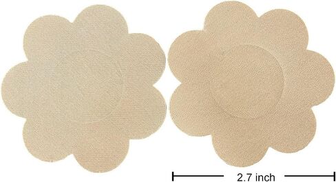 60 Pieces (30 Pairs) Nipple Breast Covers, Sexy Breast Pasties Adhesive Bra Disposable Nipple Covers in Saudi Arabia