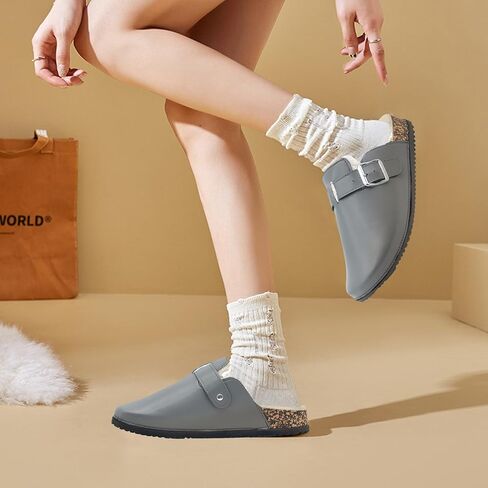 Womens Fuzzy Platform Clogs Men’s Cork Footbed Mules Clog Slip On Fur Lined Potato Shoes Classic Comfort Nursing Clogs in Saudi Arabia