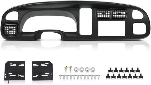 ALLGOOD Dash Board Bezel Cover with Vent, Compatible with Dodge Ram 1500 1998-2001/Fit Dodge Ram 2500 3500 1998-2002, Matte Black in Saudi Arabia