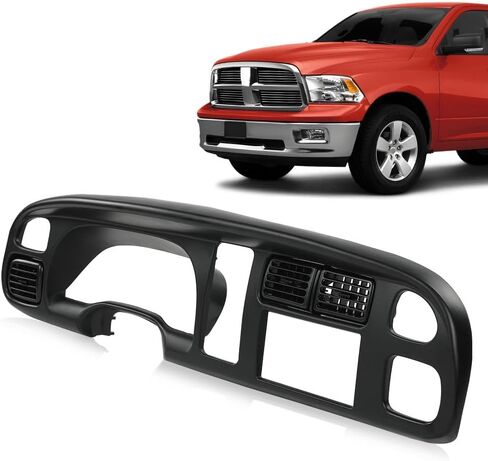 ALLGOOD Dash Board Bezel Cover with Vent, Compatible with Dodge Ram 1500 1998-2001/Fit Dodge Ram 2500 3500 1998-2002, Matte Black in Saudi Arabia