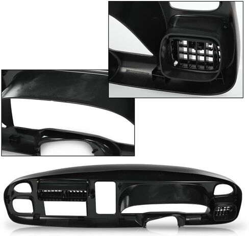 ALLGOOD Dash Board Bezel Cover with Vent, Compatible with Dodge Ram 1500 1998-2001/Fit Dodge Ram 2500 3500 1998-2002, Matte Black in Saudi Arabia