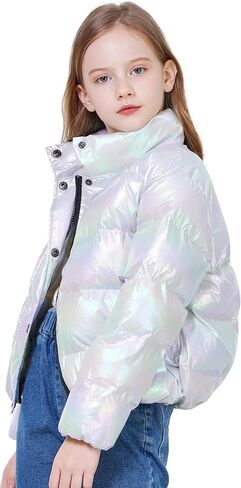 WULFUL Girl’s Winter Puffer Jacket Lightwight Warm Coat Short in Saudi Arabia