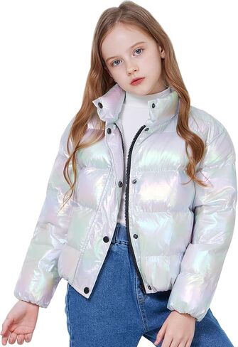 WULFUL Girl’s Winter Puffer Jacket Lightwight Warm Coat Short in Saudi Arabia